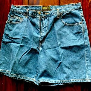 Eddie Bauer High Wasted Denim Shorts.